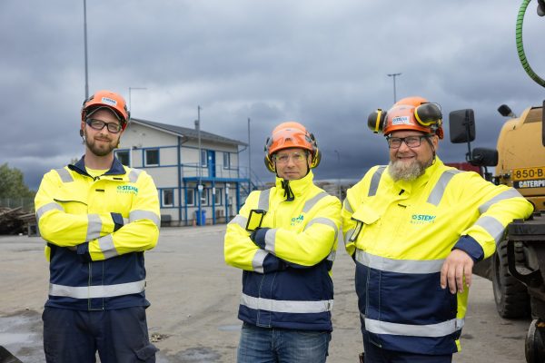 Stena Recyclingin työntekijöitä.