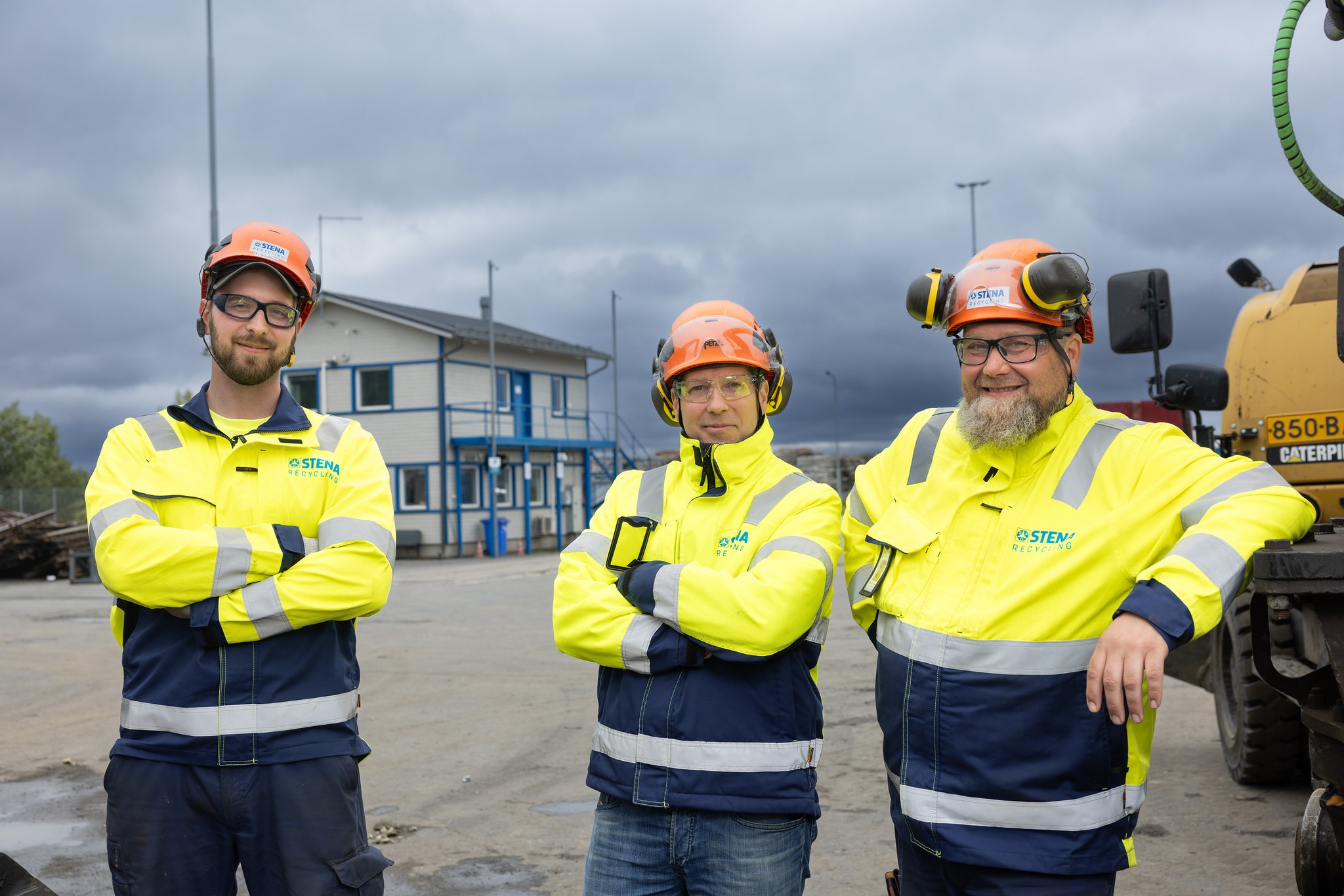 Stena Recyclingin työntekijöitä.