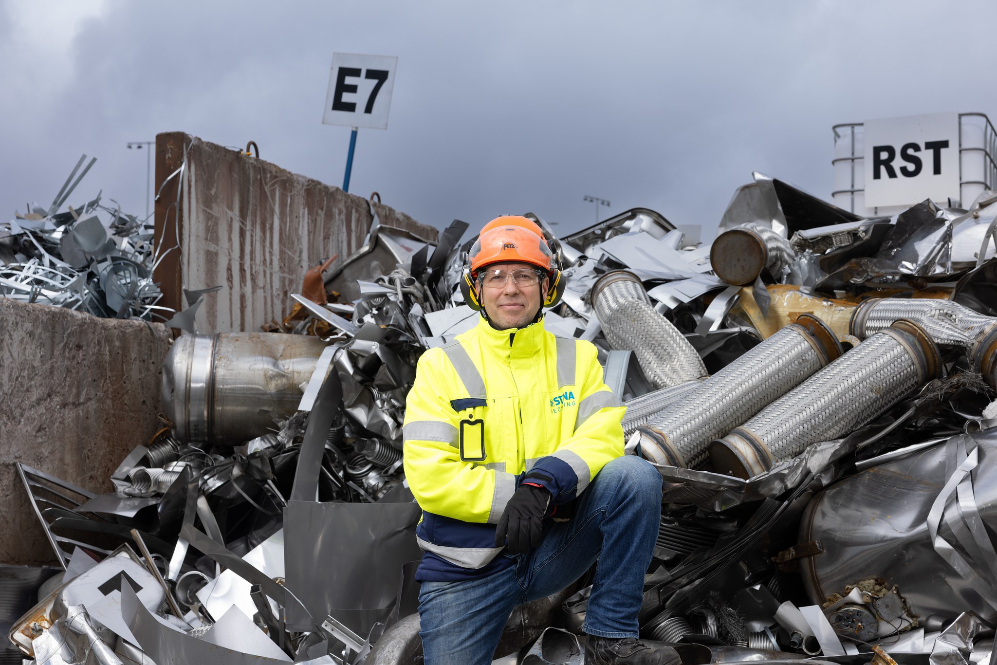 Kierrätysmetallia Stena Recyclingillä.